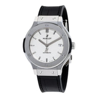Pre-owned Hublot Classic Fusion Titanium Silver Dial 38mm Automatic reference 565.NX.2611.RX in Geneva - Certified pre-owned - Minty Watches