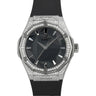 Pre-owned Hublot Classic Fusion Orlinski Pavé Titanium Diamonds 40 mm reference 550.NS.1800.RX.1604.ORL19 in Geneva - Certified pre-owned - Minty Watches