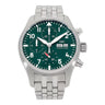 Pre-owned IWC Pilot's Watch Chronograph 41 mm Green Dial Automatic reference IW388104 in Geneva - Certified pre-owned - Minty Watches