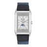  Pre-owned Jaeger-Lecoultre Reverso Tribute Duoface Calendar 49,4x29,9mm Silver/Blue Dial Manual Wind ref Q3918420 in Geneva - Certified pre-owned - Minty Watches