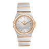 Pre-owned Omega Constellation 35 mm, Steel & Rose Gold, Diamond Bezel reference 123.25.35.20.52.001 in Geneva - Certified pre-owned - Minty Watches