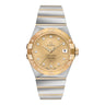 Pre-owned Omega Constellation Co-Axial Chronometer 35 mm Champagne Diamond Dial reference 123.25.35.20.58.002 in Geneva - Certified pre-owned - Minty Watches