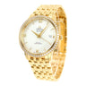 Pre-owned Omega De Ville Prestige Co-Axial Chronometer Silver Dial 18K Yellow Gold reference 424.55.37.20.52.002 in Geneva - Certified pre-owned - Minty Watches