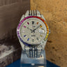 Pre-Owned Rolex Datejust 41mm "Rainbow" Iced Out Custom 126300 - Certified pre-owned - Minty Watches
