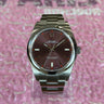 pre-owned certified Rolex Oyster Perpetual "Grape" 39mm reference 114300 from 2019 in Geneva - Certified pre-owned - Minty Watches