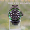 Pre-owned certified Rolex Submariner Unpolished reference 16610 LV "Kermit" from 2005 in Geneva - Certified pre-owned - Minty Watches