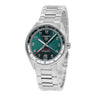 Pre-owned TAG Heuer Carrera Data Twin-Time 41 mm Green Sunray Dial Calibre TH31-03 reference WDA2114.BA0043 in Geneva - Certified pre-owned - Minty Watches