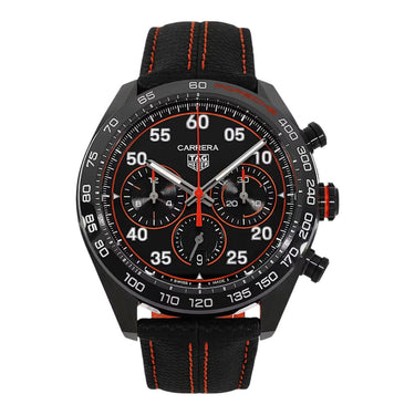 Pre-owned TAG Heuer Carrera Chronograph x Porsche Orange Racing Special Edition 44 mm reference CBN2A1M.FC6526 in Geneva - Certified pre-owned - Minty Watches