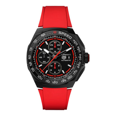 Pre-owned TAG Heuer Carrera Formula 1 44 mm Black Dial Automatic Titanium reference CBZ 2085.FT8093 in Geneva - Certified pre-owned - Minty Watches